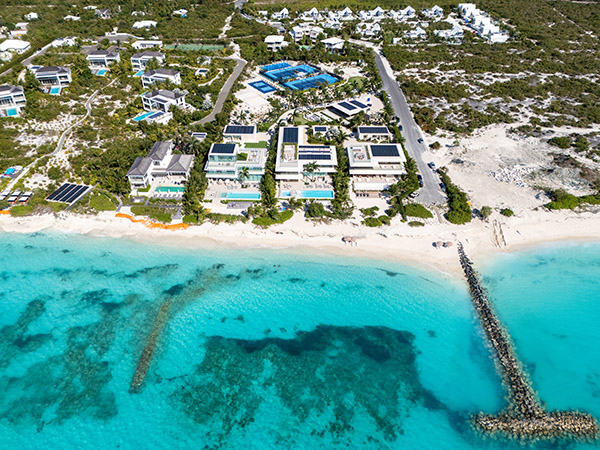 Aerial view of the Beach Enclave Reserve