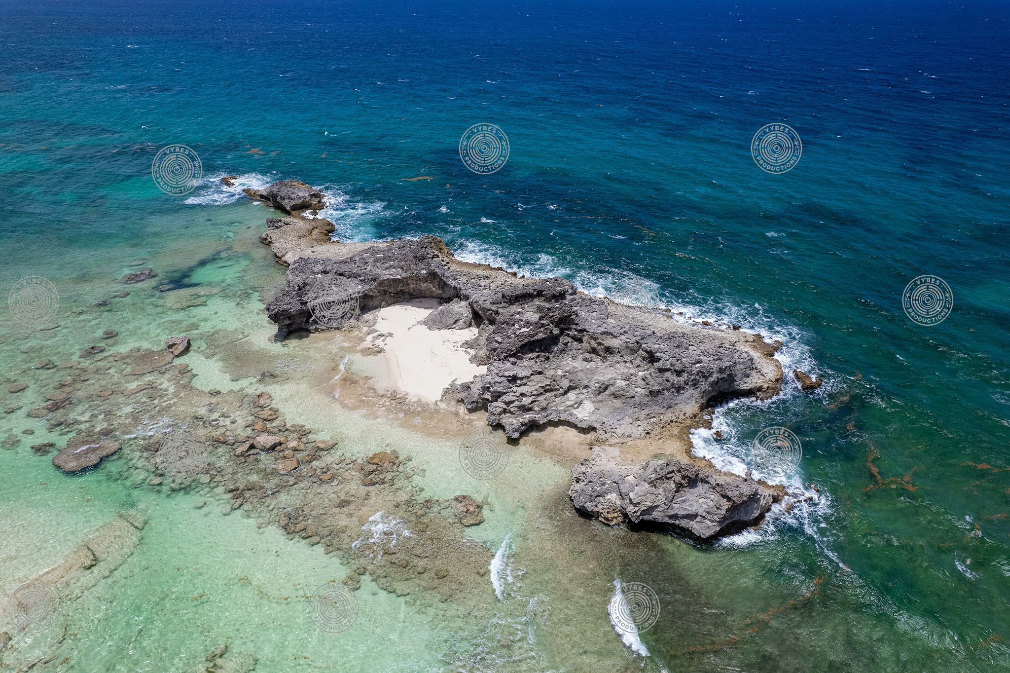 Drone shot of Dragon Cay near Mudjin Harbor, Middle Caicos