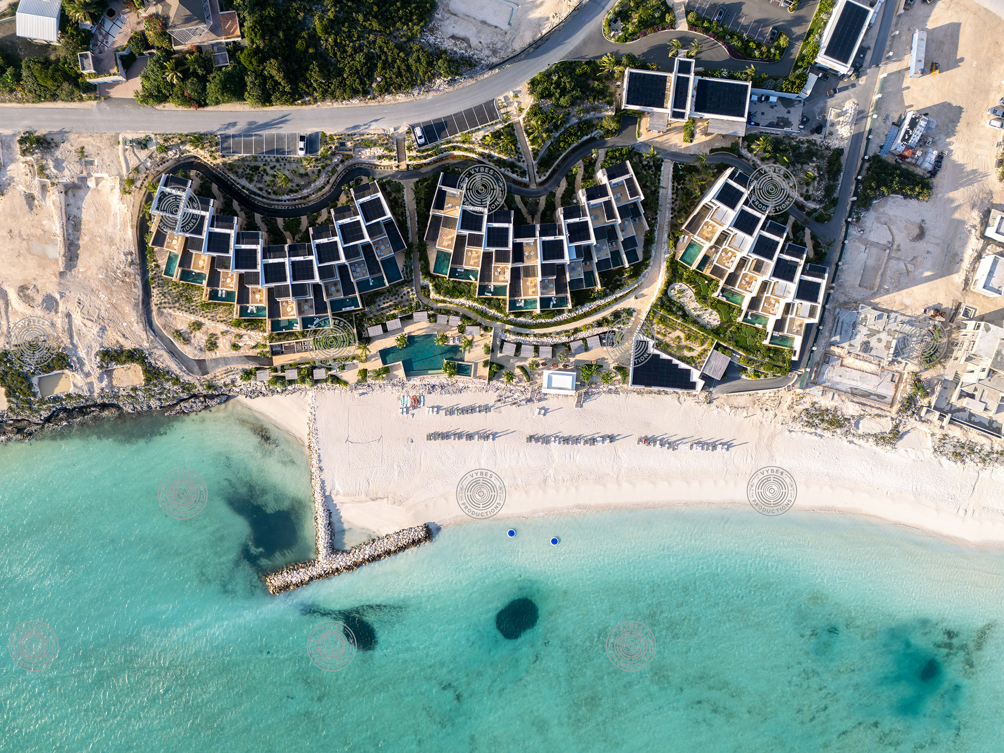 Top down view of The Strand resort