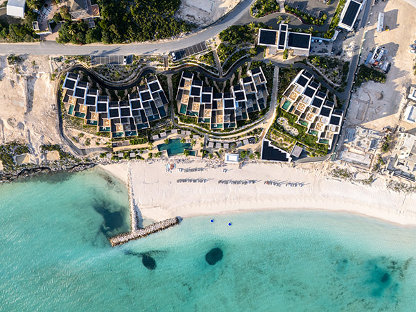 Top down view of The Strand resort