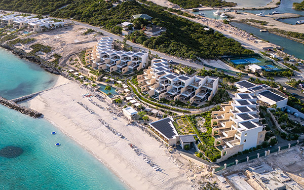 Aerial view of The Strand resort