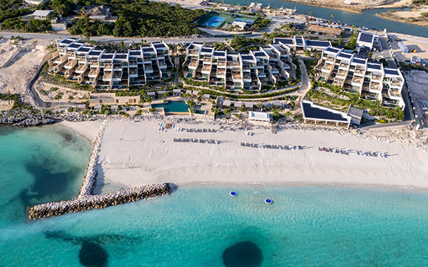 Aerial view of The Strand resort