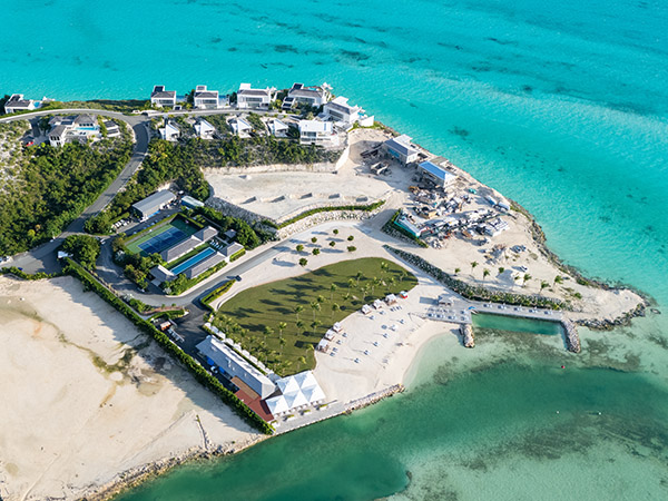 Aerial view of Wymara Villas