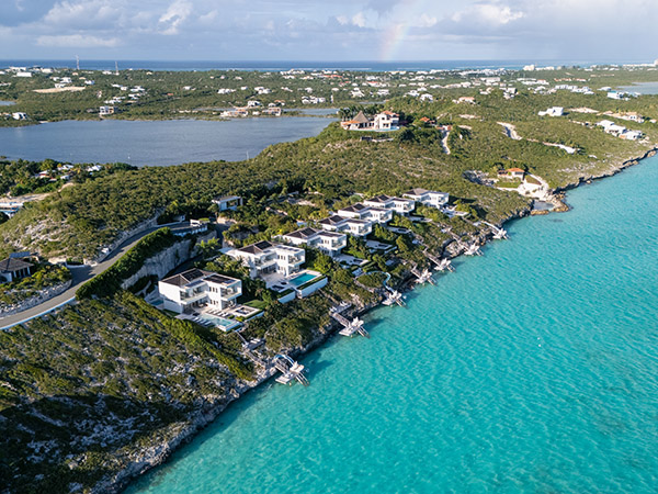 Aerial view of Wymara Villas