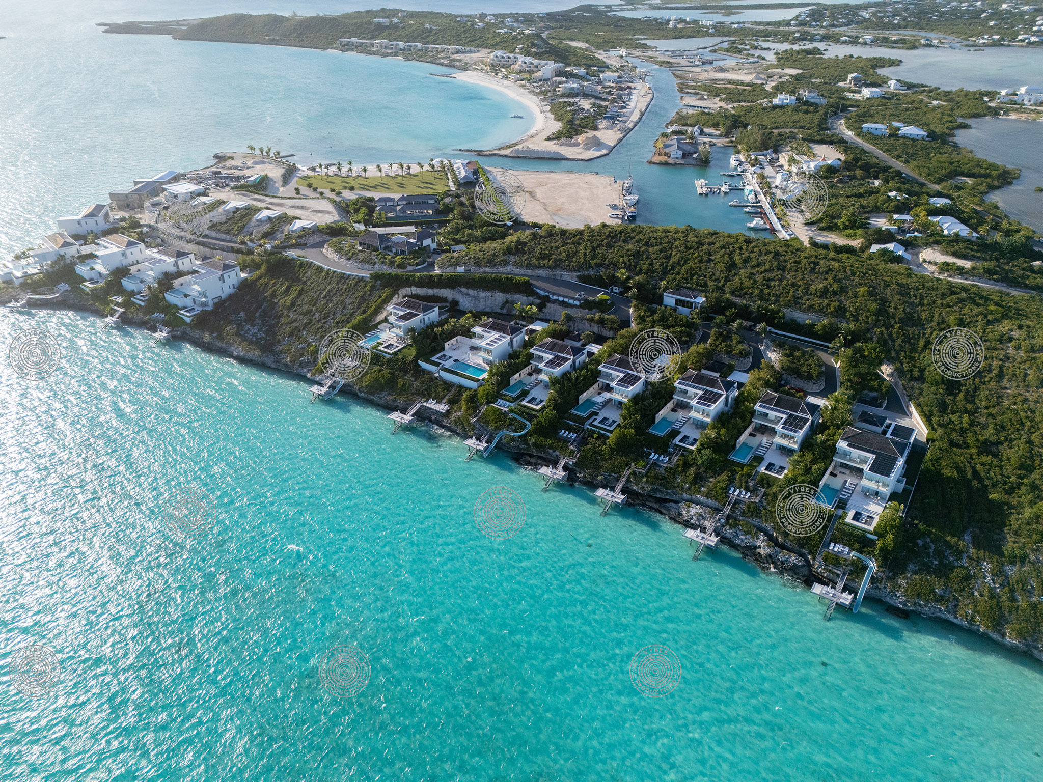 Aerial view of Wymara Villas