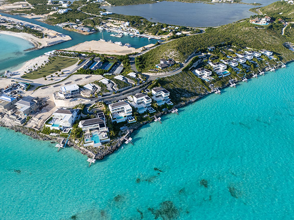 Aerial view of Wymara Villas