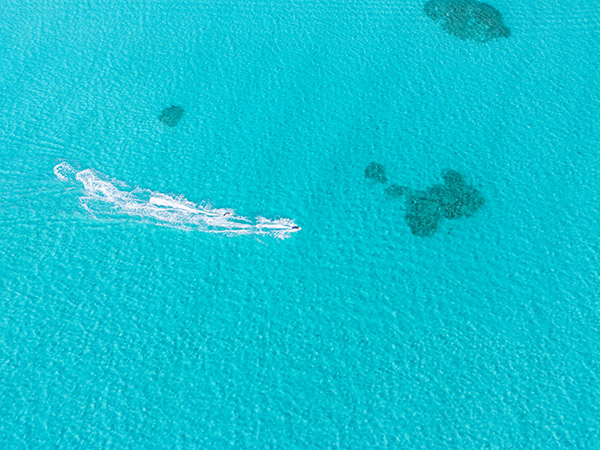 Jet Skis Carving Through Turquoise Waters