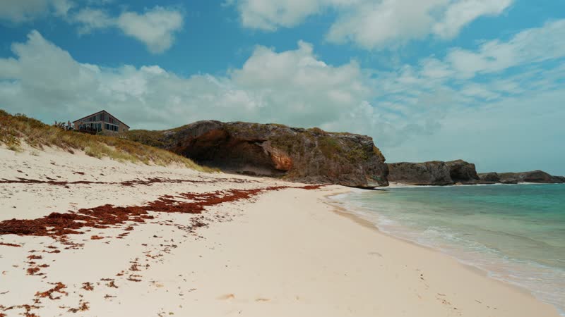 Handheld view of Mudjin Harbor, Middle Caicos